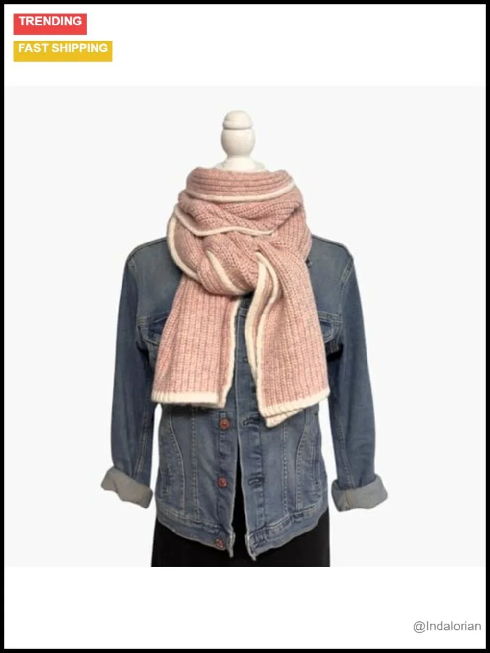 Cable Knit Scarf, Humble Hilo - Soft Cozy Recycled Fabric